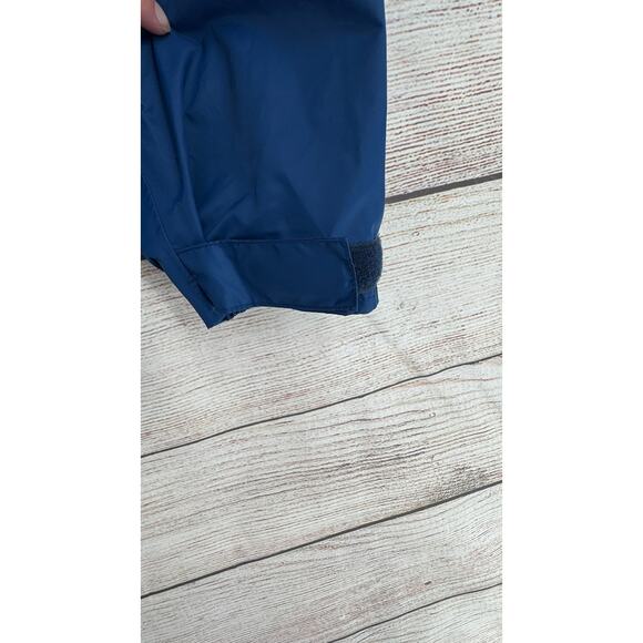 Columbia Omni-Tech Rain jacket Mens XLT Blue Black Full Zip Packable - Picture 13 of 16